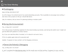 Tablet Screenshot of clevermonkey.org